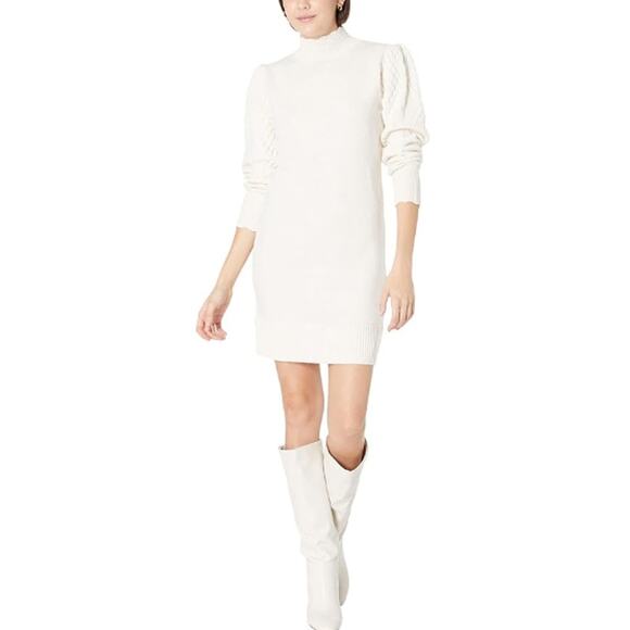 NEW STEVE MADDEN Cream Viscose Break My Stride Sweater Dress Size XS - Picture 1 of 9